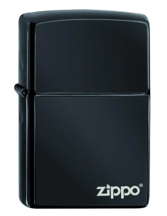 ENCENDEDOR ZIPPO EBONY CON LOGO 2